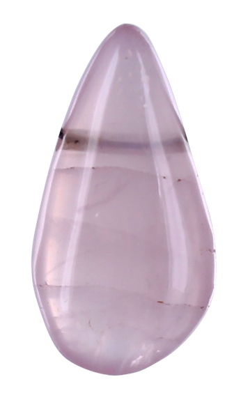 Pendentif Goutte Pierre Percée - Quartz Rose