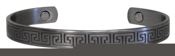 Bracelet cuivre avec Aimants finition métal argenté