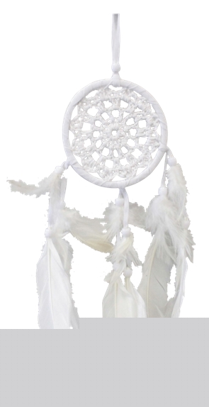 [3660341592717] Attrape-rêves crochet blanc Candide - PM