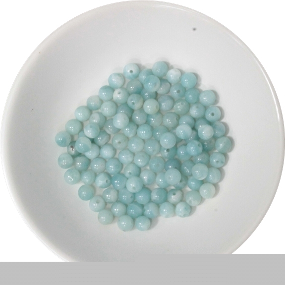 Perles Amazonite 4 mm - Sachet de 100 perles