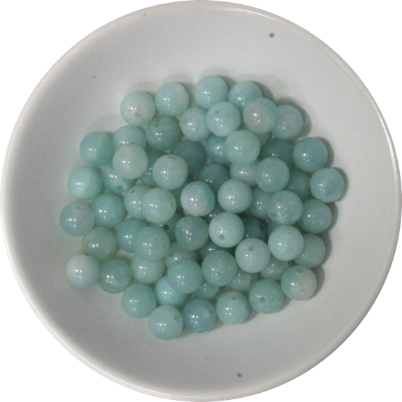 Perles Amazonite 6 mm - Sachet de 66 perles