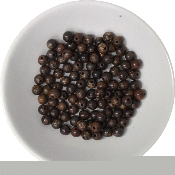 Perles Bronzite 4 mm - Sachet de 100 perles