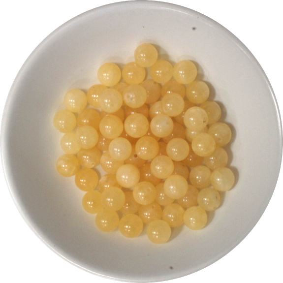 Perles Calcite Orange 6 mm - Sachet de 66 perles