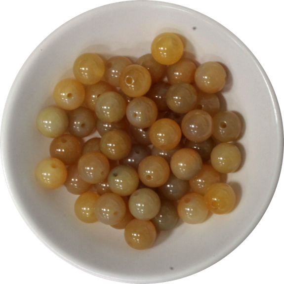 Perles Cornaline naturelle 8 mm - Sachet de 50 perles