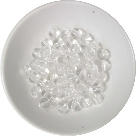 Perles Cristal de Roche 6 mm - Sachet de 66 perles