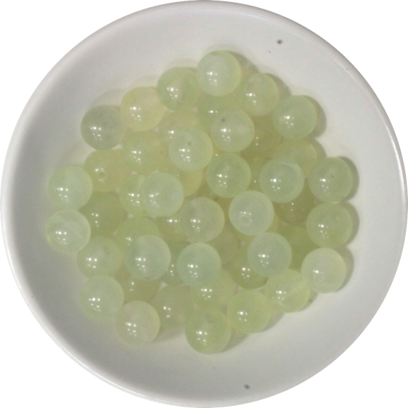 Perles Calcédoine Verte 8 mm - Sachet de 50 perles
