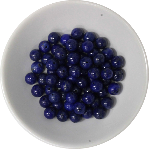 Perles Lapis Lazuli 6 mm - Sachet de 66 perles