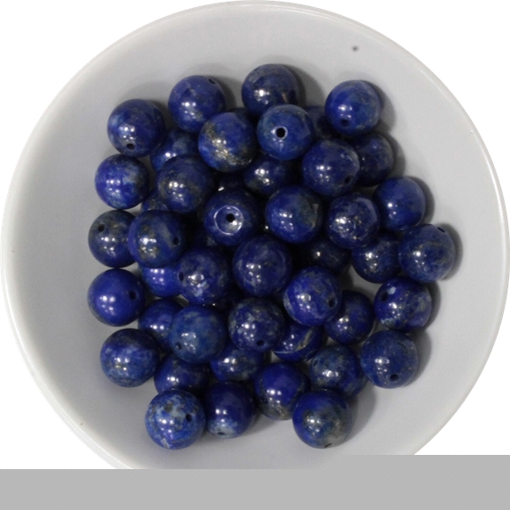 Perles Lapis Lazuli 8 mm - Sachet de 50 perles