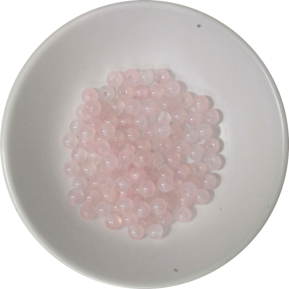 Perles Quartz Rose 4 mm - Sachet de 100 perles