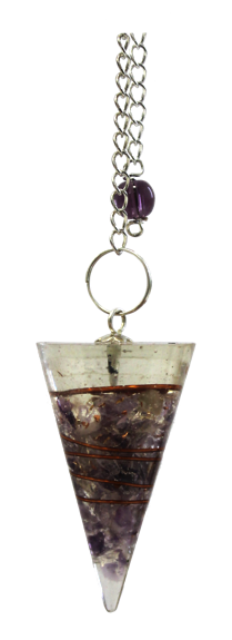 [3660341595923] Pendule Orgonite Violet