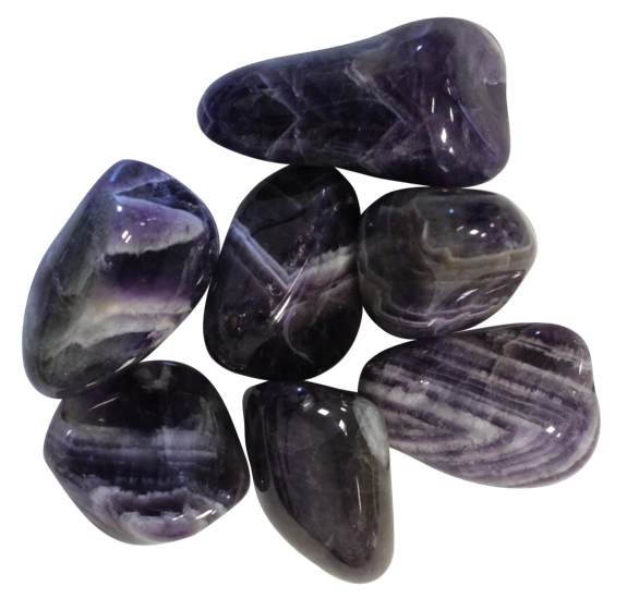 Pierres Roulées - Améthyste Chevron - Sachet 500 grs