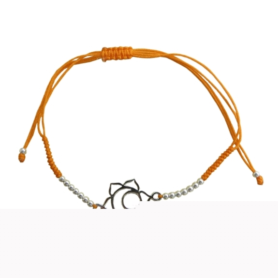 Bracelet cordon ajustable en coton - Chakra Svadhistana