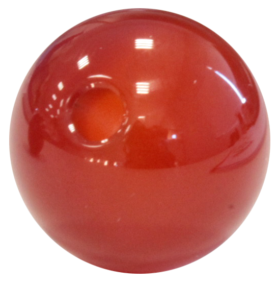 Perle Ronde Percée Cornaline - 2 cm