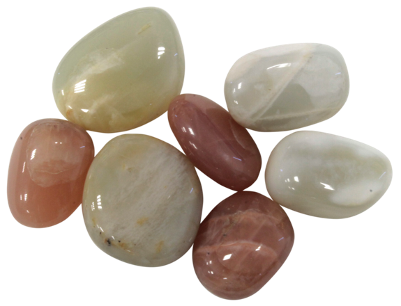 Pierres Roulées - Pierre de Lune couleurs mixées - Sachet 500 grs