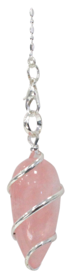 Pendule Spirale et Quartz Rose
