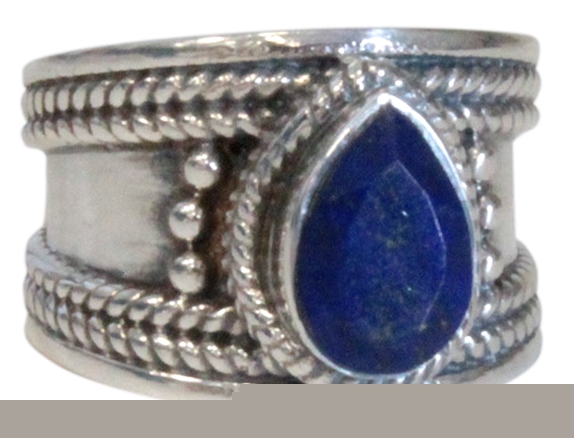 Bague Lapis Lazuli Argent 925 Large T54