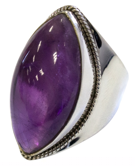 Bague Améthyste Argent 925 Méthystos T53