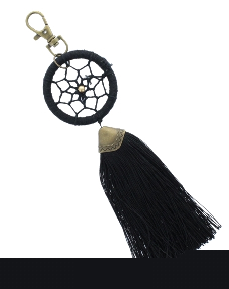 Porte Clés - Dreamcatcher - Pompon Noir