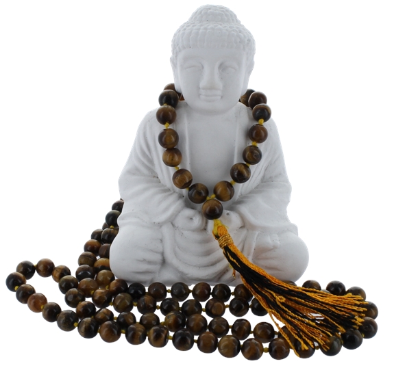 Collier Mala Oeil de Tigre