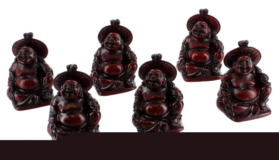 Bouddha Energie - Résine Rouge