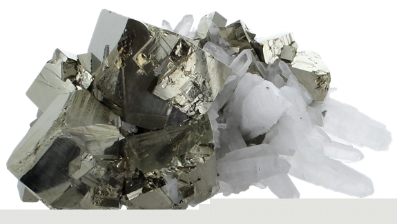 Amas Pyrite et Cristaux - 1,5 à 1,7 kg