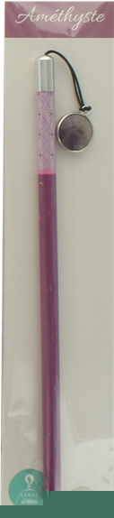 Crayon Connecteur Pierre Naturelle Améthyste