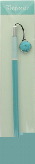 Crayon Connecteur Pierre Naturelle Turquoise