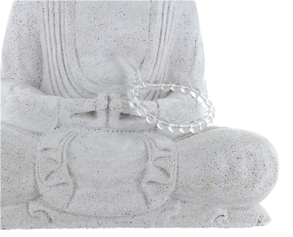 Bracelet mala tibétain - Cristal de roche