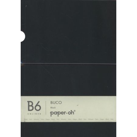 Paper-Oh - Noir - B6 - Non ligné