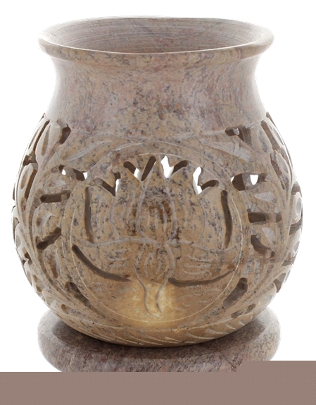 Brûle-Parfum en Pierre Ollaire Lotus