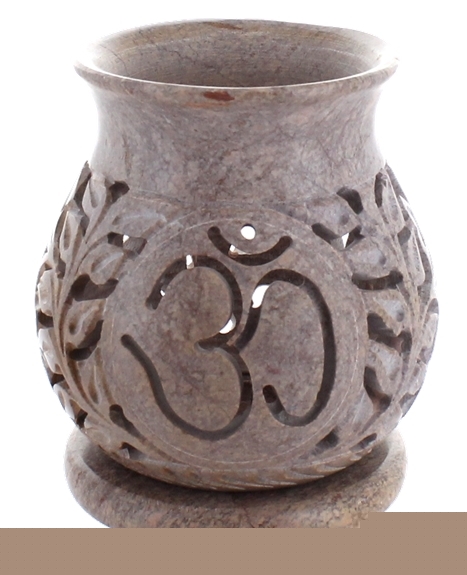 Brûle-Parfum en Pierre Ollaire Om