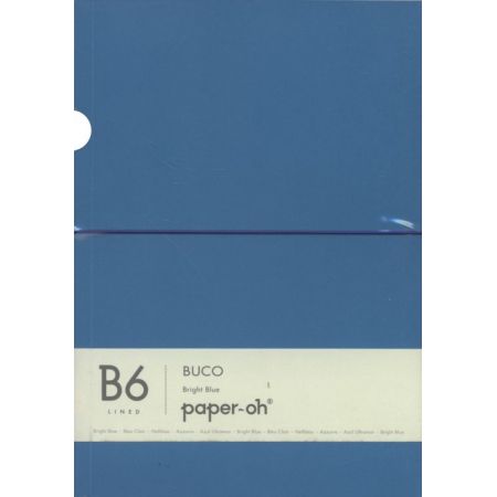Paper-Oh - Bleu Clair - B6 - Ligné