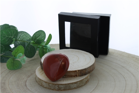 Coeur Jaspe Rouge - 4,5 cm