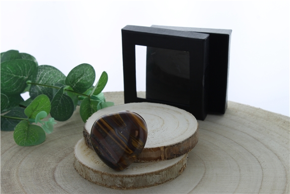 Coeur Oeil de Tigre - 4,5 cm