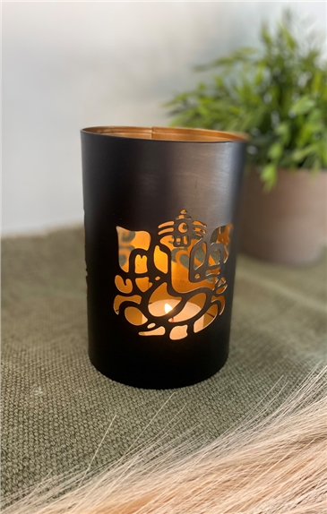 Photophore Rond Ganesh - 10 x 15 cm