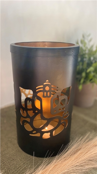 Photophore Rond Ganesh - 15 x 25 cm