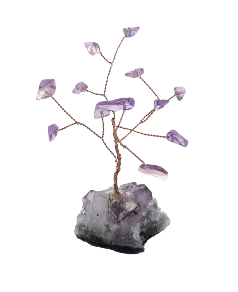 Arbre du Bonheur Améthyste 12 pierres