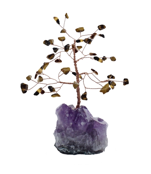 Arbre du Bonheur Oeil de Tigre 45 pierres