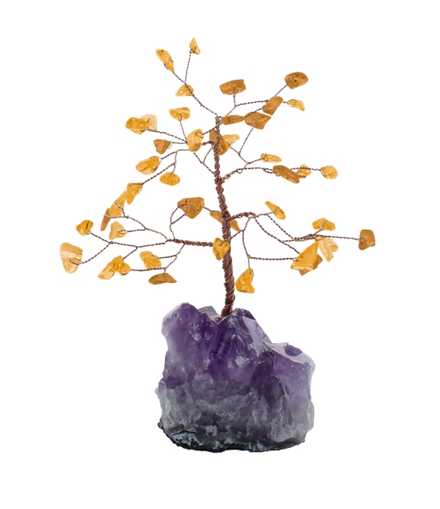 Arbre du Bonheur Citrine 45 pierres