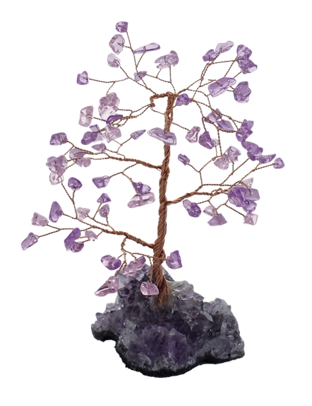 Arbre du Bonheur Améthyste 72 pierres