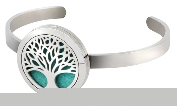 Diffuseur Bracelet Arbre de vie Argenté