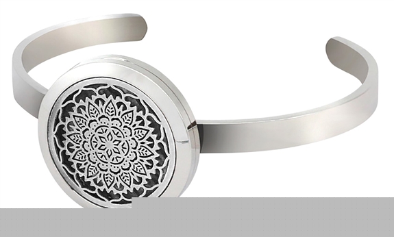 Diffuseur Bracelet Mandala Argenté