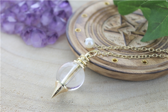 [3660341686904] Pendule Sephoroton en Cristal de Roche