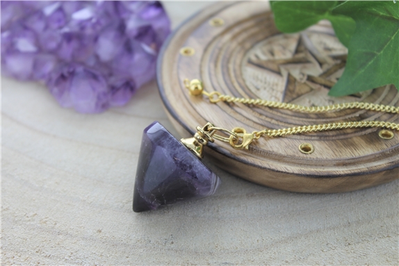 Pendule Toupie en Améthyste