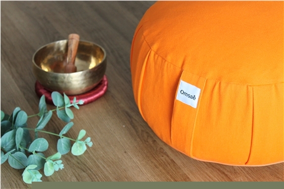Zafu en Kapok Bio Orange