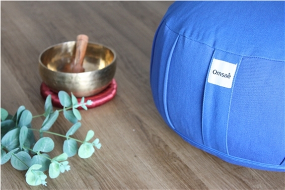 Zafu en Kapok Bio Bleu