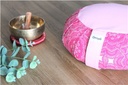 Zafu en Sarrasin Imprimé Mandala Rose