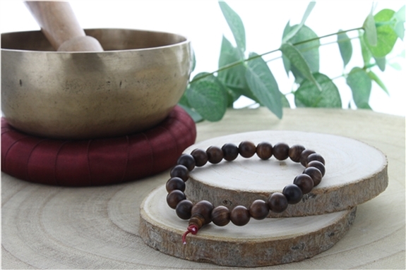 Bracelet Mala en Bois de Rose