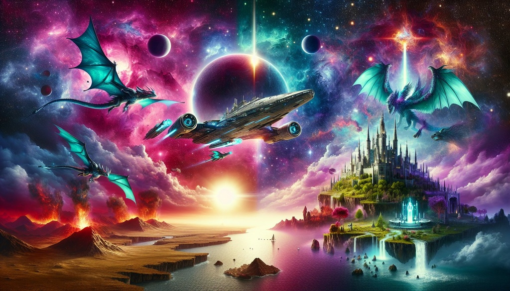 Romans de science fiction et heroic fantasy, sagas et univers imaginaires