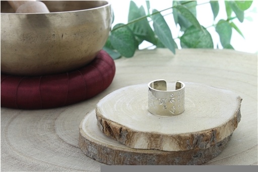 [3660341690116] Bague Mantra Om Ah Hum T52-54